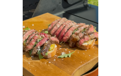 Open-Faced Steak Sandwich