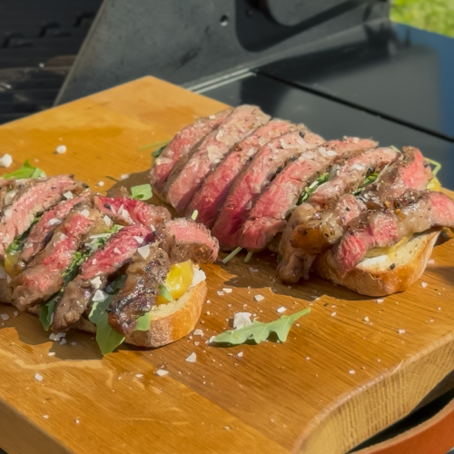 Open-Faced Steak Sandwich