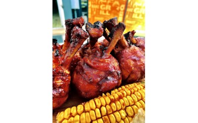 BBQ Glazed Chicken Lollipops BBQ Glazed Chicken Lollipops