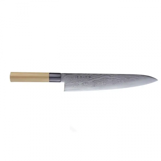 Μαχαίρι σεφ 27 εκατ. από δαμασκηνό ατσάλι με λαβή μανόλιας Shippu White