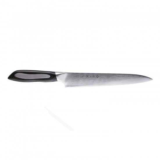 Μαχαίρι carving 21 εκατ. από δαμασκηνό ατσάλι με λαβή Micarta Flash