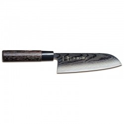 Μαχαίρι Santoku 16.5 εκατ. από Δαμασκηνό Ατσάλι με Λαβή Καστανιάς Shippu Black Μαχαίρι Santoku 16.5 εκατ. από Δαμασκηνό Ατσάλι με Λαβή Καστανιάς Shippu Black