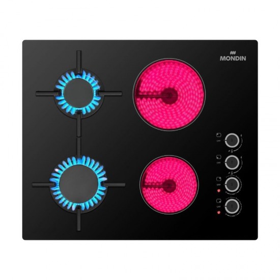 Mondin VD602BNEV LPG Εστία Υγραερίου & Ρεύματος Αυτόνομη 60 x 51εκ 