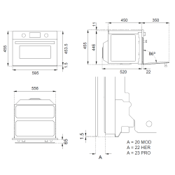 Bertazzoni F45 7 HER MW T NE Bertazzoni F45 7 HER MW T NE