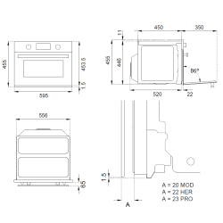 Bertazzoni F45 7 MOD MW T C Bertazzoni F45 7 MOD MW T C
