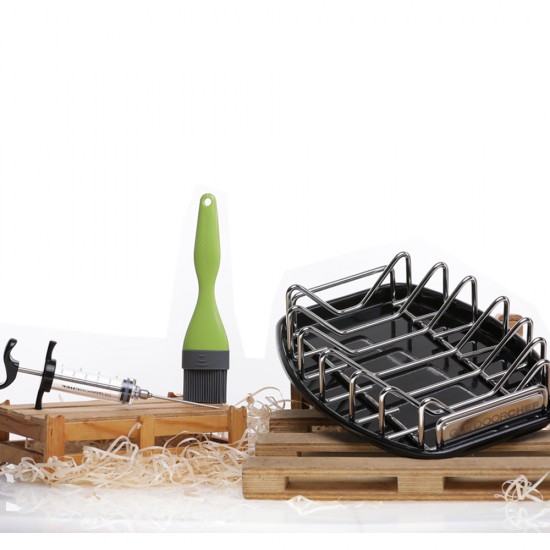BBQ Specialist Gift Set 2 - Βάση Ψησίματος Universal | Πινέλο Σιλικόνης | Σύριγγα Μαριναρίσματος BBQ Specialist Gift Set 2 - Βάση Ψησίματος Universal | Πινέλο Σιλικόνης | Σύριγγα Μαριναρίσματος