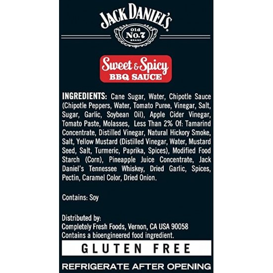 Σάλτσα Jack Daniel ́s Sweet & Spicy BBQ Sauce 473 ml 