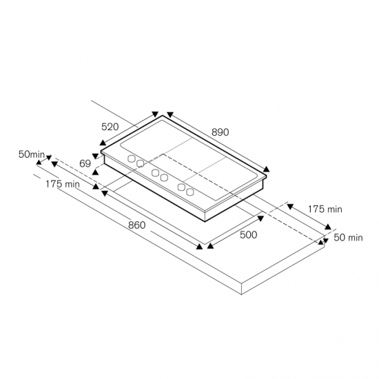 Bertazzoni PM36 5 S0 X