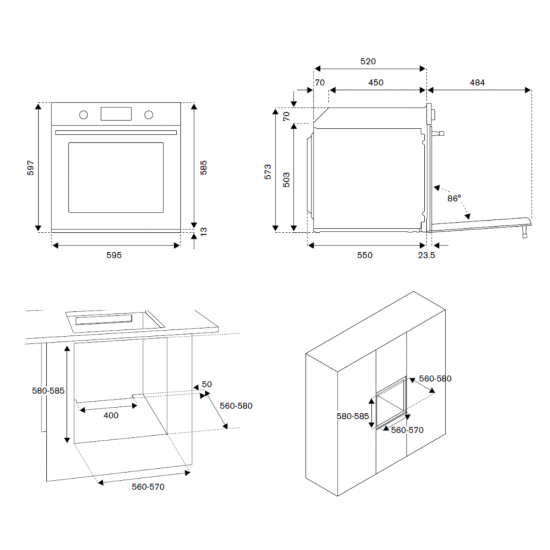 Bertazzoni F60 5 MOD G K XS