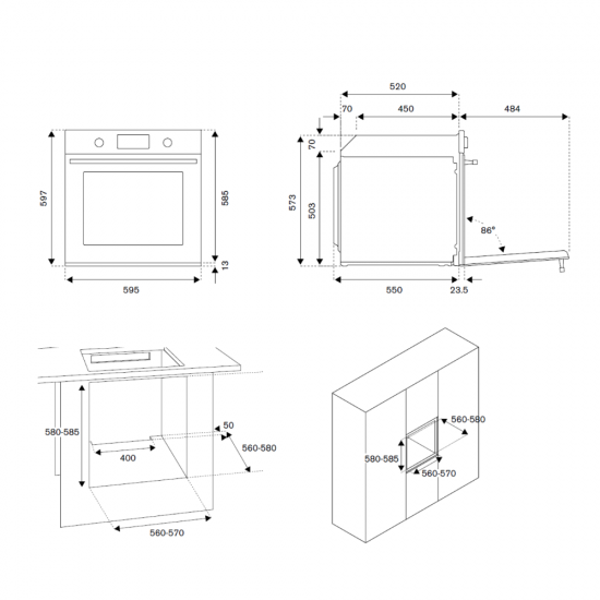 Bertazzoni F60 5 PRO G K X