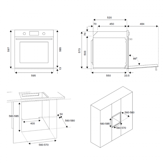 Bertazzoni F60 5 HER E K NE