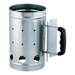 Δοχείο Εκκίνησης για κάρβουνα 19 x 31 cm - Γαλβανιζέ Με Λαβή