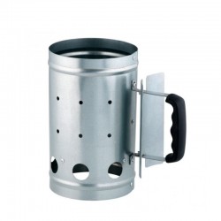 Δοχείο Εκκίνησης για κάρβουνα 17 x 27.3 cm - Γαλβανιζέ Με Λαβή