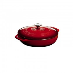 Μαντεμένιο Dutch Oven 3.4 Lt με Επισμάλτωση Πορσελάνης Κόκκινο - Lodge Μαντεμένιο Dutch Oven 3.4 Lt με Επισμάλτωση Πορσελάνης Κόκκινο - Lodge