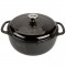 Μαντεμένιο Dutch Oven 5.68 Lt με Επισμάλτωση Πορσελάνης Μαύρο Midnight Chrome - Lodge Μαντεμένιο Dutch Oven 5.68 Lt με Επισμάλτωση Πορσελάνης Μαύρο Midnight Chrome - Lodge