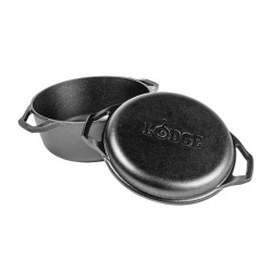 Μαντεμένιο Διπλό Σκεύος Chef Collection 5.67Lt - Lodge Μαντεμένιο Διπλό Σκεύος Chef Collection 5.67Lt - Lodge