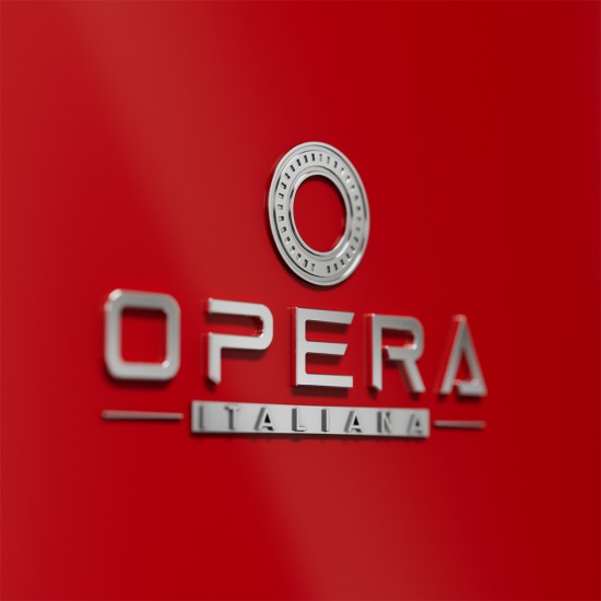 Ψυγείο δίπορτο Opera Italiana OFRMDP60R Morricone Classic Rosso  - 176x 61 εκ.