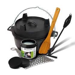 Μαντεμένιο Dutch Oven N.6 - 5.7 Λίτρα - Σετ 5 τεμαχίων Outdoorchef Μαντεμένιο Dutch Oven N.6 - 5.7 Λίτρα - Σετ 5 τεμαχίων Outdoorchef