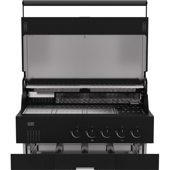 Outdoorchef QUBE X-415 RB BLACK - ψησταριά υγραερίου εντοιχιζόμενη