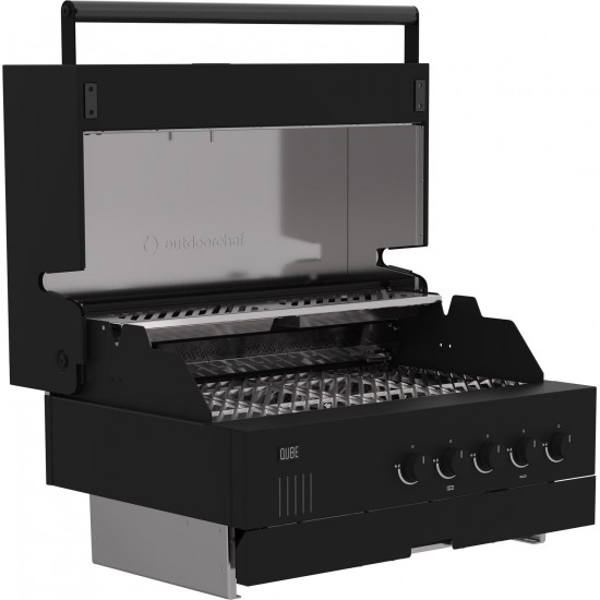 Outdoorchef QUBE X-415 RB BLACK - ψησταριά υγραερίου εντοιχιζόμενη