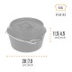 Μαντεμένιο Dutch Oven 0.93 LT - Petromax