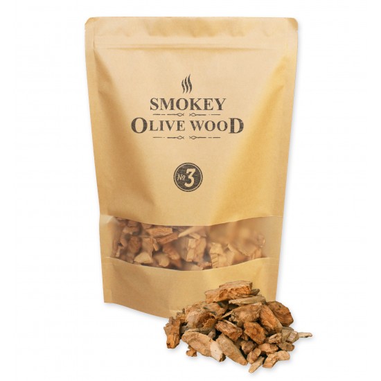 Ξύλα Καπνίσματος 2-3 cm από Ελιά 1,7 lt (No 3) - Smokey Olive Wood