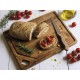 Επιφάνεια κοπής από ξύλο teak με αυλάκι 41 x 30.5 x 1.9 εκατ. Elegance Culinary  - STOLF