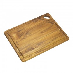 Επιφάνεια κοπής από ξύλο teak με αυλάκι 41 x 30.5 x 1.9 εκατ. Elegance Culinary  - STOLF