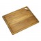 Επιφάνεια κοπής από ξύλο teak με αυλάκι 46 x 36 x 1.9 εκατ. Elegance Culinary - STOLF