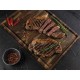 Επιφάνεια κοπής από ξύλο teak end grain με αυλάκι 44 x 29.5 x 3.2 εκατ. Supreme  - STOLF