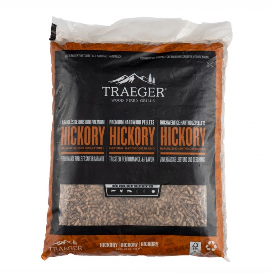 Traeger Pellet FSC Hickory (Αγριοκαρυδιά) 9,1 kg