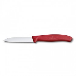 Μαχαίρι Κουζίνας 8 Εκ. Ίσιο - Λαβή Κόκκινη Swiss Classic Victorinox