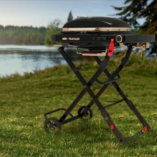 Weber Traveler Compact - φορητή ψησταριά υγραερίου + Δώρο € 50 για Αξεσουάρ BBQ