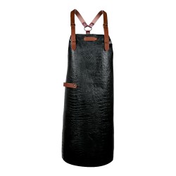 Ποδιά Δερμάτινη New York Caiman Black με ιμάντες ώμου 82/60 - Xapron Ποδιά Δερμάτινη New York Caiman Black με ιμάντες ώμου 82/60 - Xapron