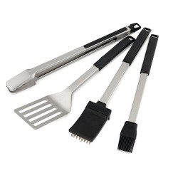 Σετ 4 τμχ. Inox (Λαβίδα,Σπάτουλα,Βούρτσα,Πινέλο) Broil King Σετ 4 τμχ. Inox (Λαβίδα,Σπάτουλα,Βούρτσα,Πινέλο) Broil King