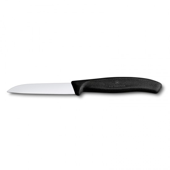 Μαχαίρι Κουζίνας 8 Εκ. Ίσιο - Λαβή Μαύρη Swiss Classic Victorinox
